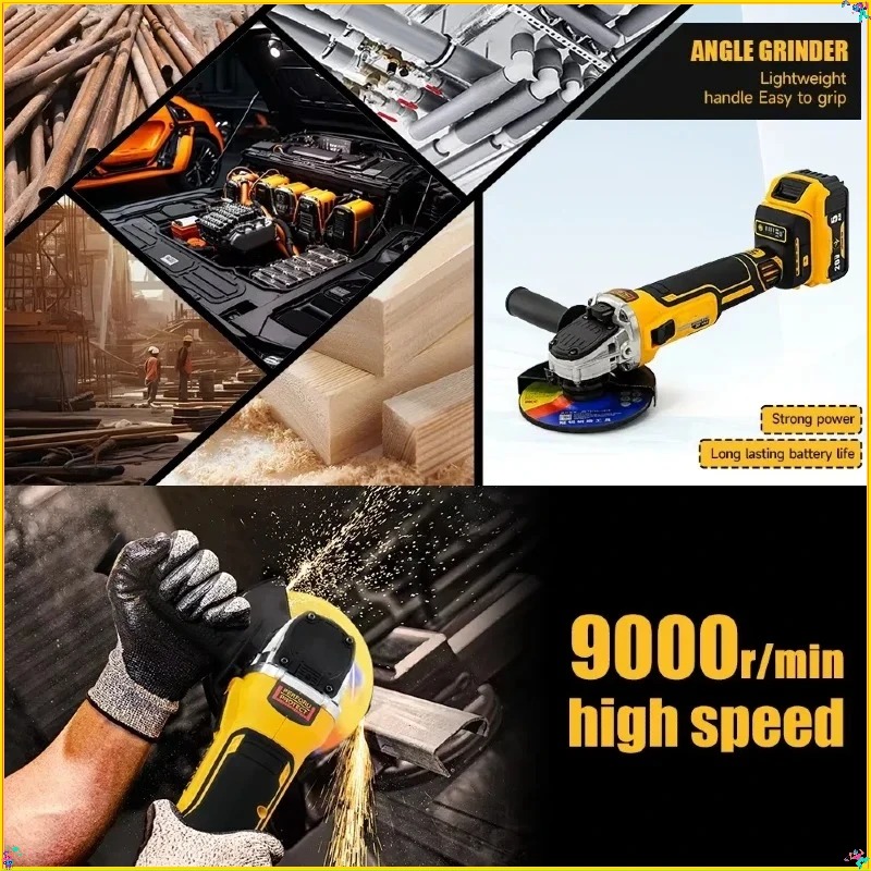 Mesin Gerinda Sudut Kepala Dat - Brushless Angle Grinder Battery Powered ulasan dan harga